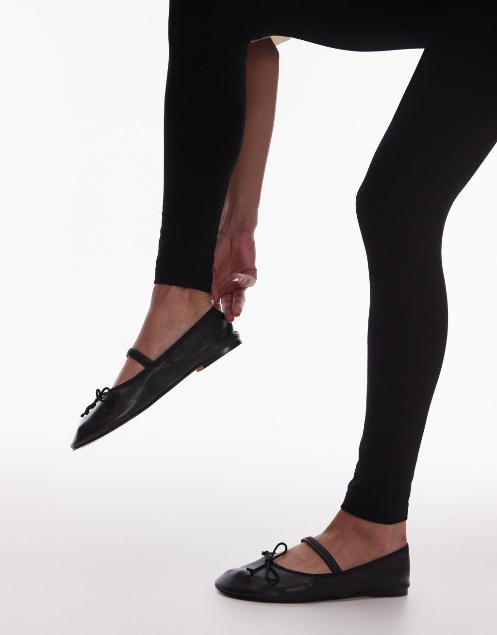 Topshop basic ankle length legging in black Product Image