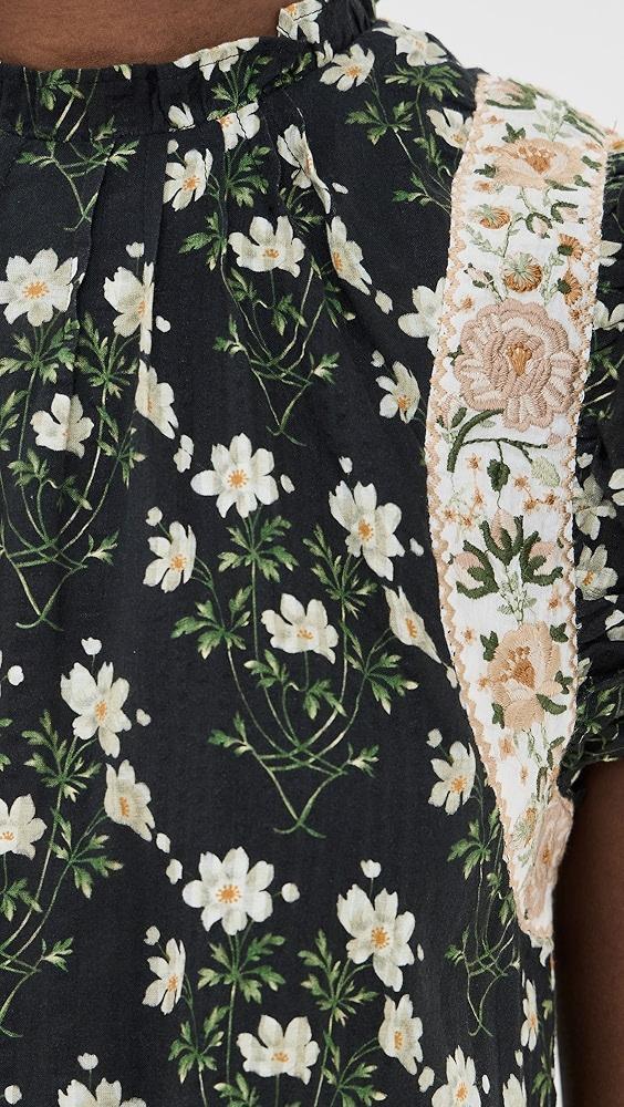 Sea Elizabeth Print Mini Flutter Sleeve Dress | Shopbop Product Image