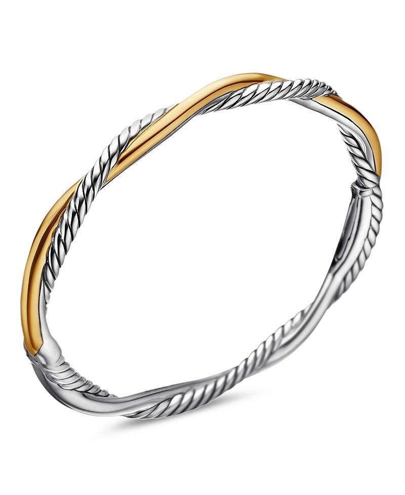 David Yurman Petite Infinity Bracelet in Sterling Silver with 14K Yellow Gold Product Image