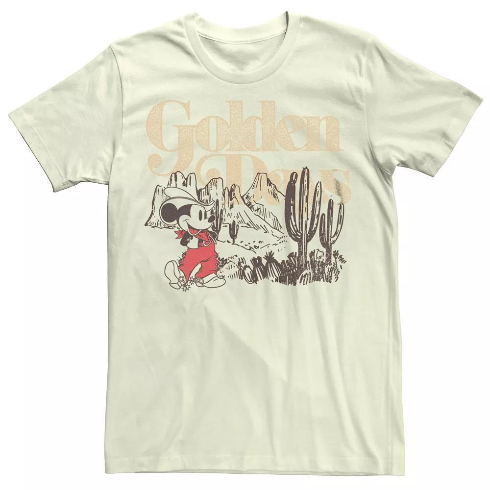 Disney's Mickey Mouse Cowboy Golden Men's Tee, Size: Large, Natural Product Image