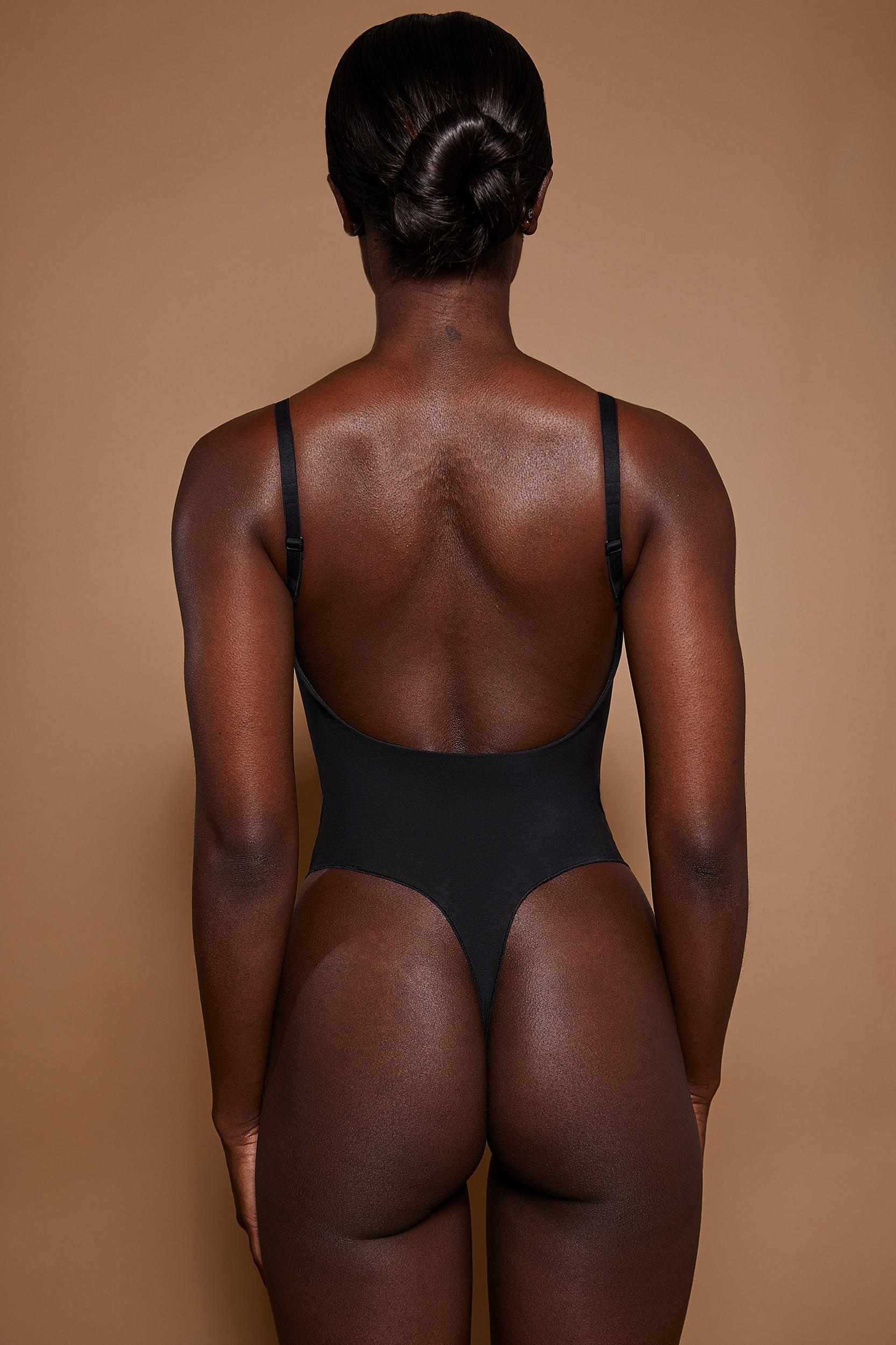 Soft Mesh Bodysuit in Black Product Image
