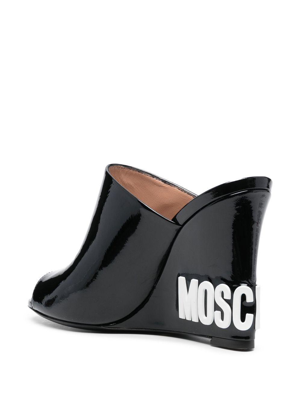 110mm embossed-logo wedge sandals Product Image
