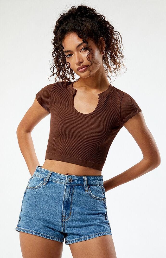 Est. PAC 1980 Women's Sculpting Notched T-Shirt Product Image