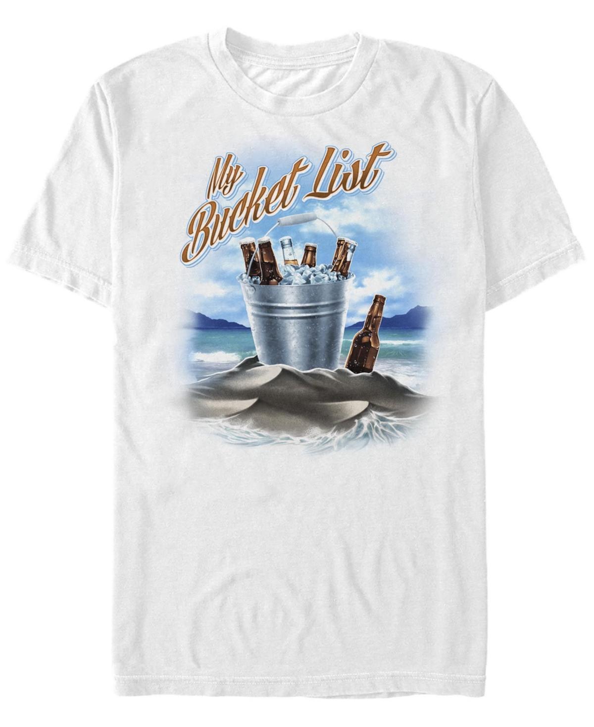 Men's My Bucket List Beer Beach Tee Shirt, Size: XL, White Product Image