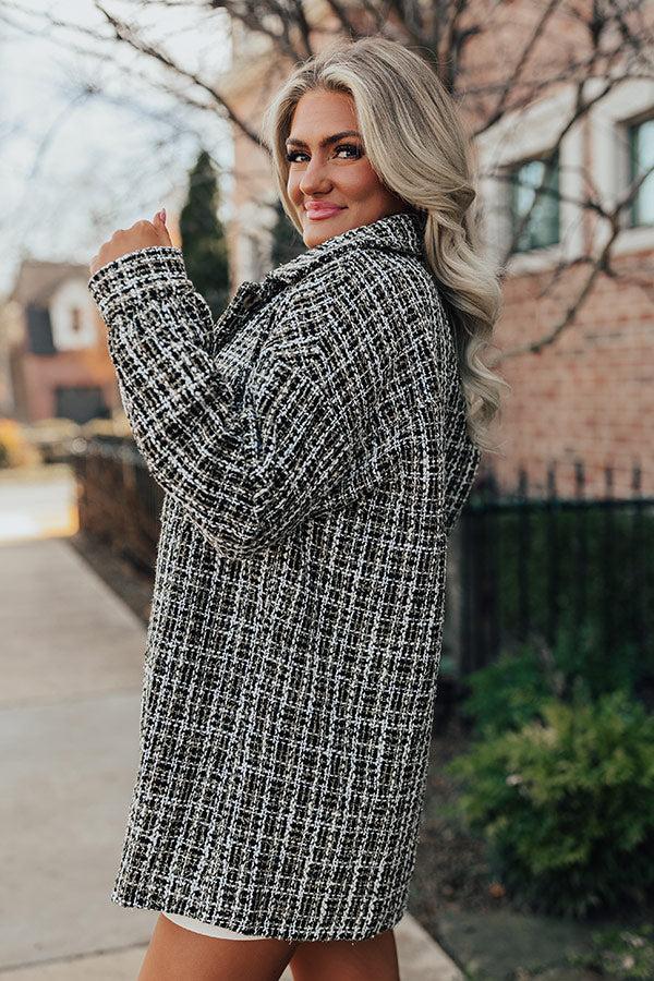 Everyday Rumors Tweed Coat Product Image