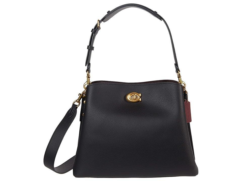 Womens Willow Leather Shoulder Bag Product Image