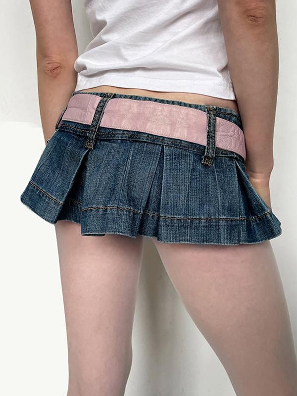Girlish Age-Defying Denim Shorts Product Image