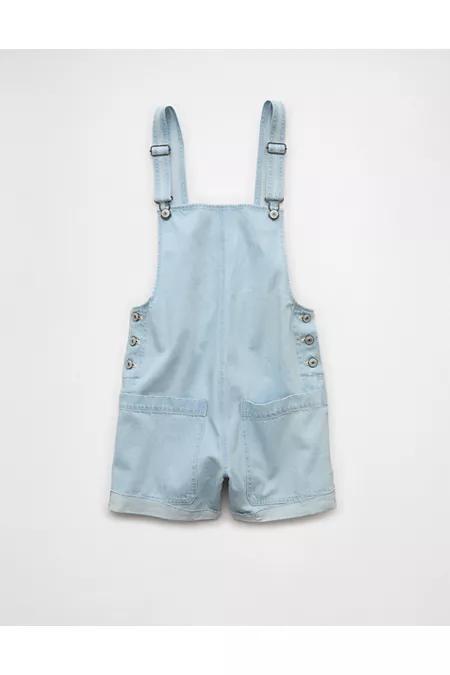 AE Easy Baggy Denim Short Overall Women's Product Image