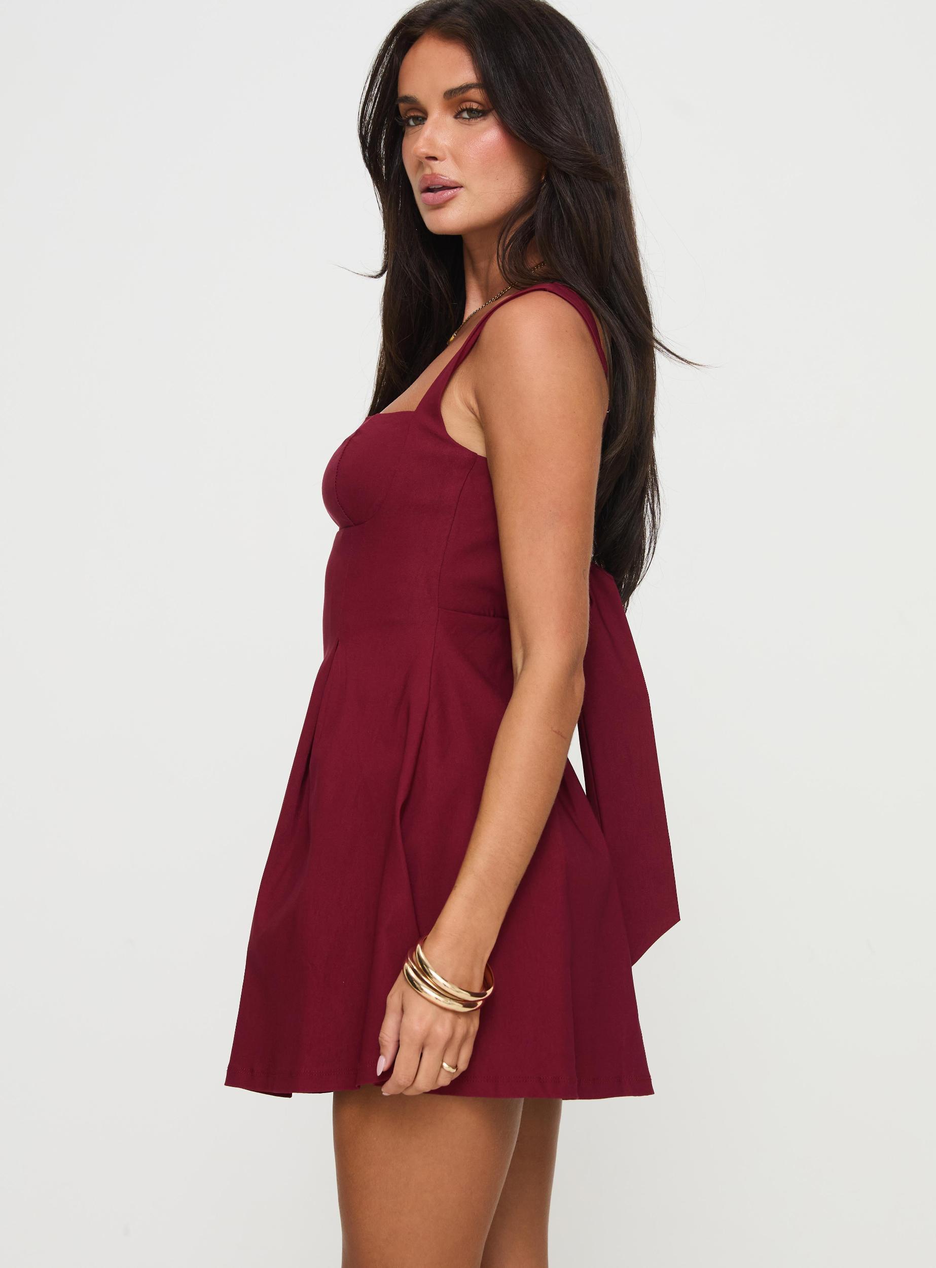 Xanthus Mini Dress Red Product Image