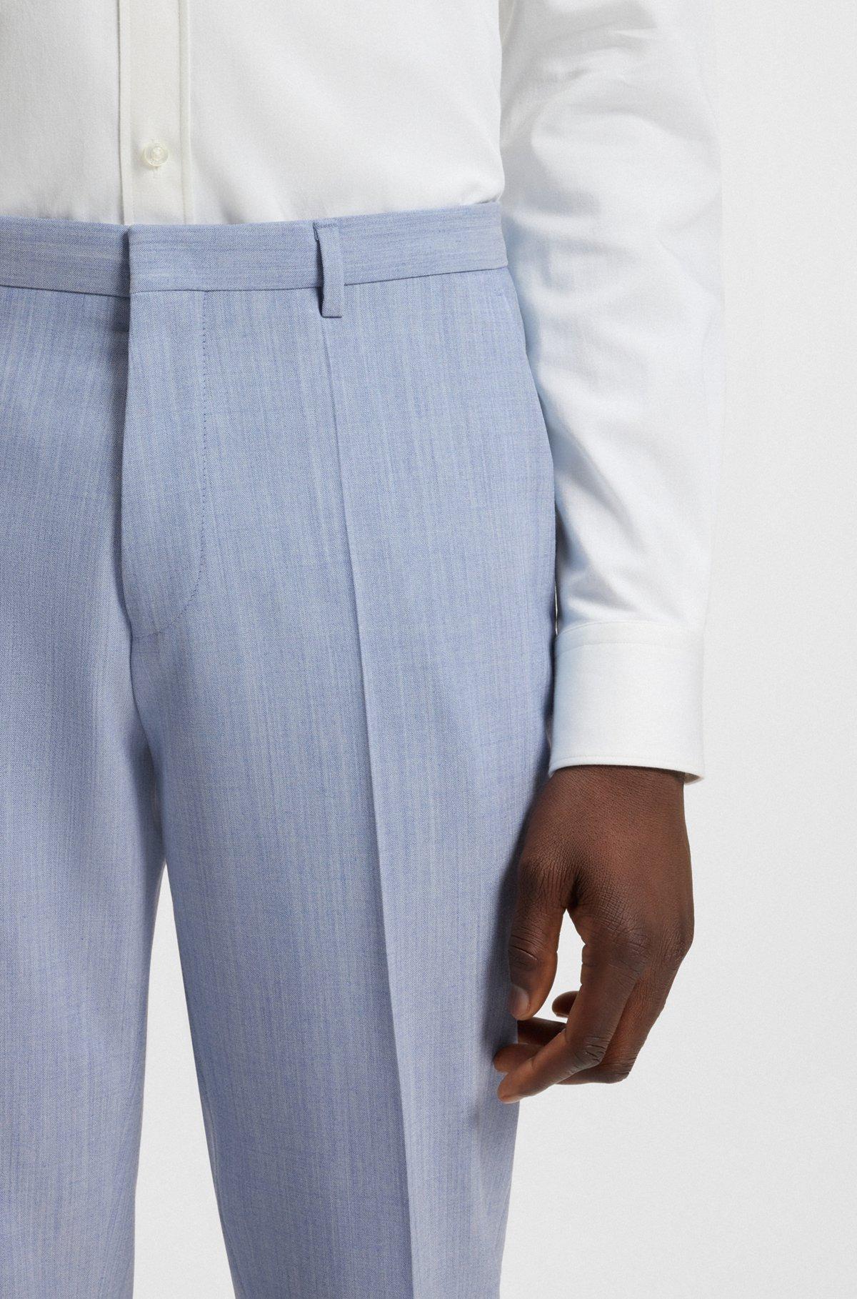 Extra-slim-fit trousers in a melange wool blend Product Image