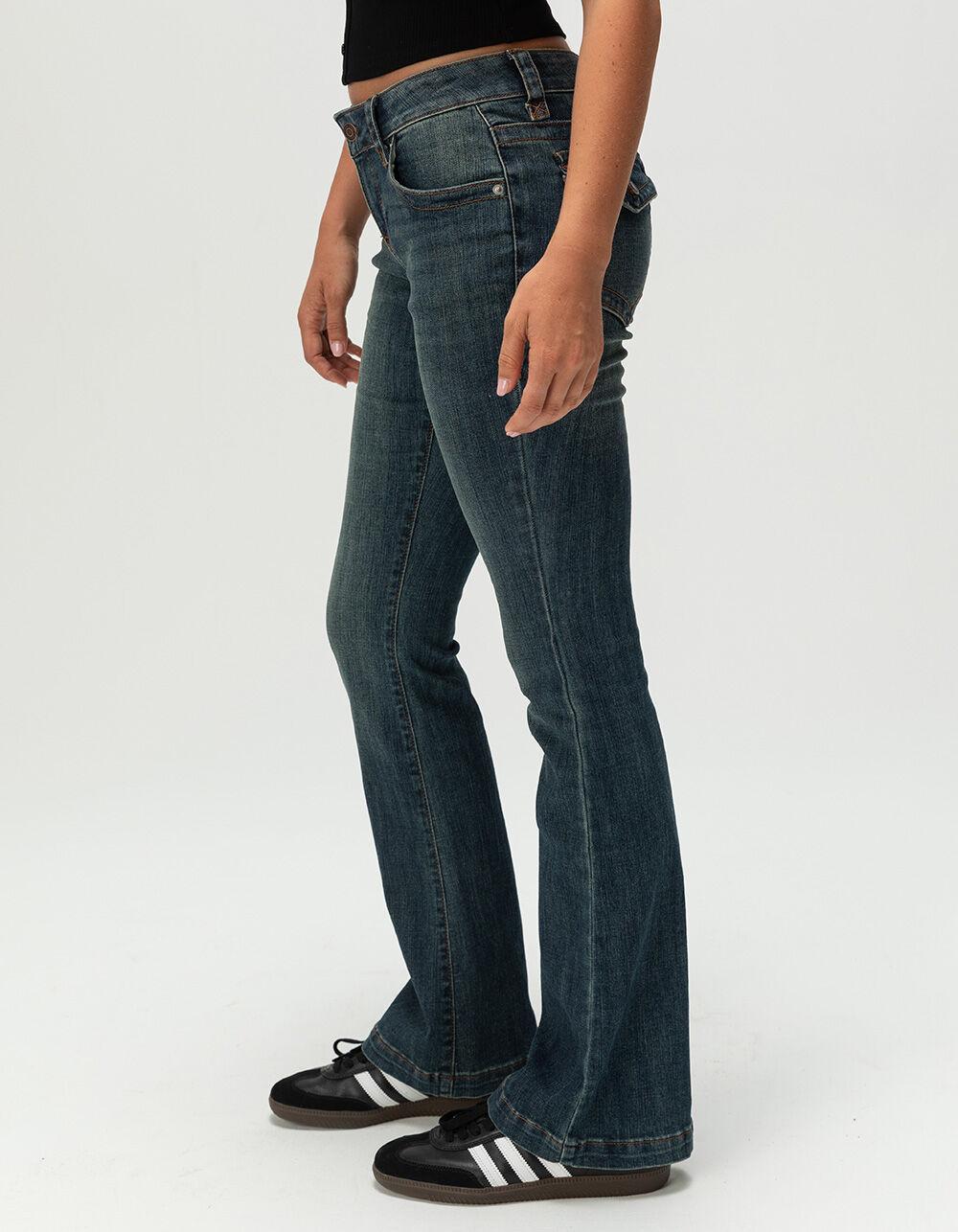 RSQ Womens Low Rise Bootcut Jeans - DARK TINT Product Image