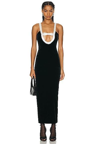 Evening Dress With Duchesse Bow Product Image
