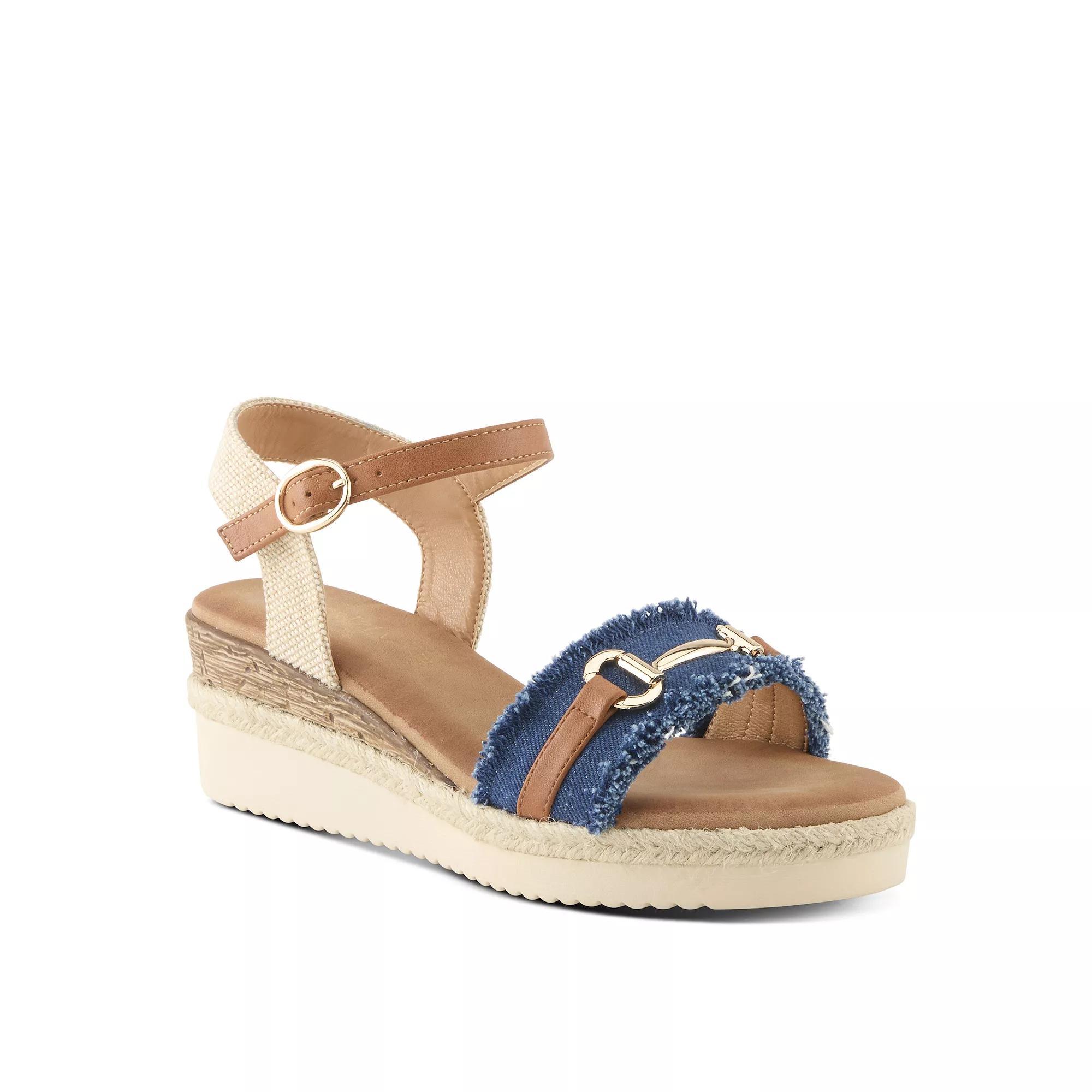 Patrizia Lemire Women's Wedge Sandals, Size: 39, Dark Blue Blue Product Image