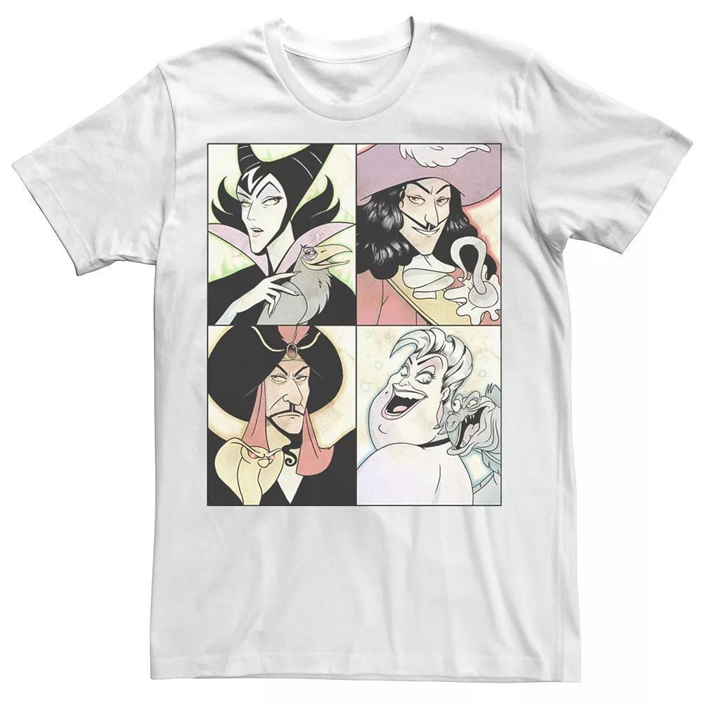 Disney's Villains Anime Watercolor Panels Men's Tee, Size: Medium, Natural Product Image