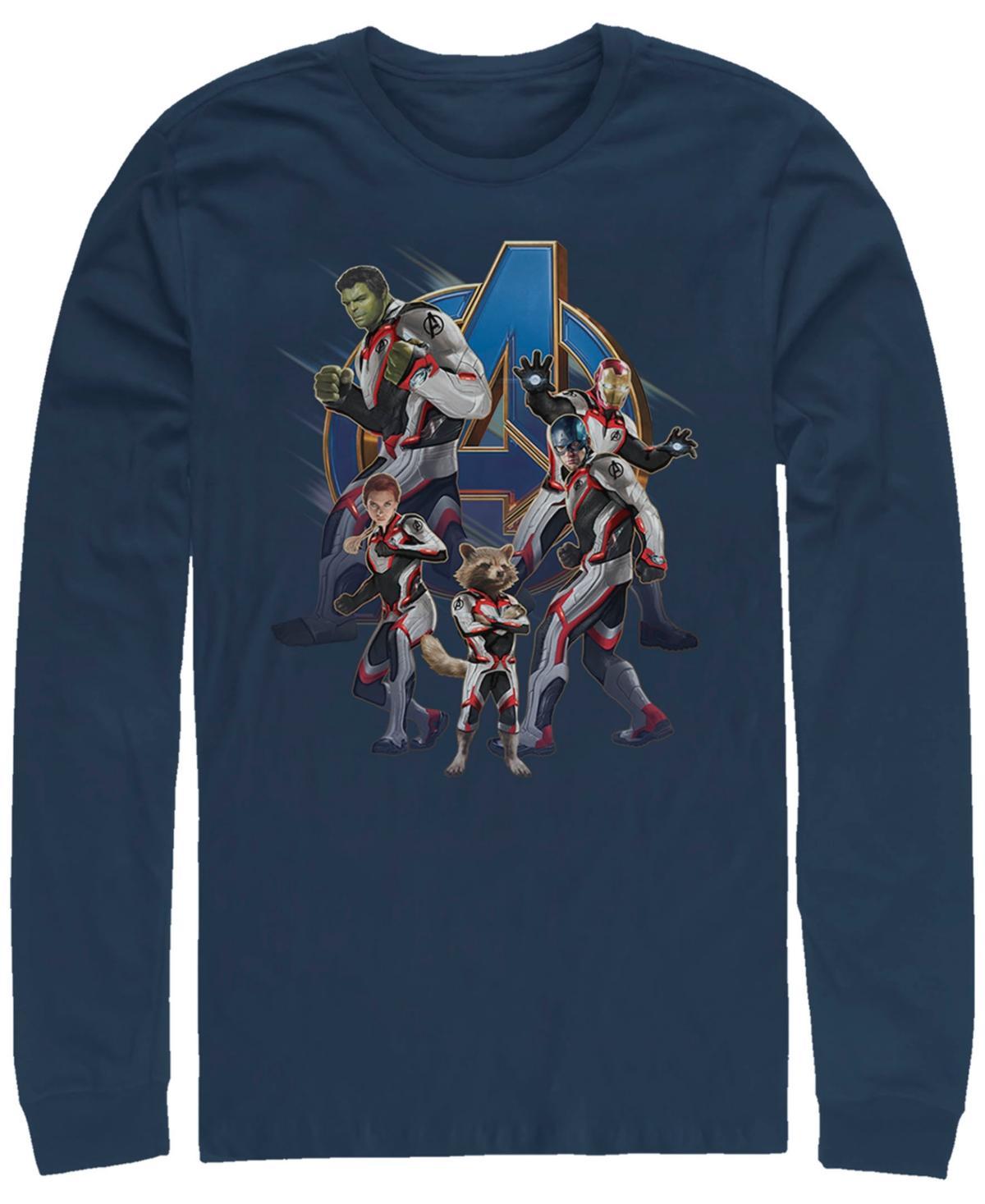 Mens Marvel Avengers Endgame Suits Sweatshirt Blue Product Image