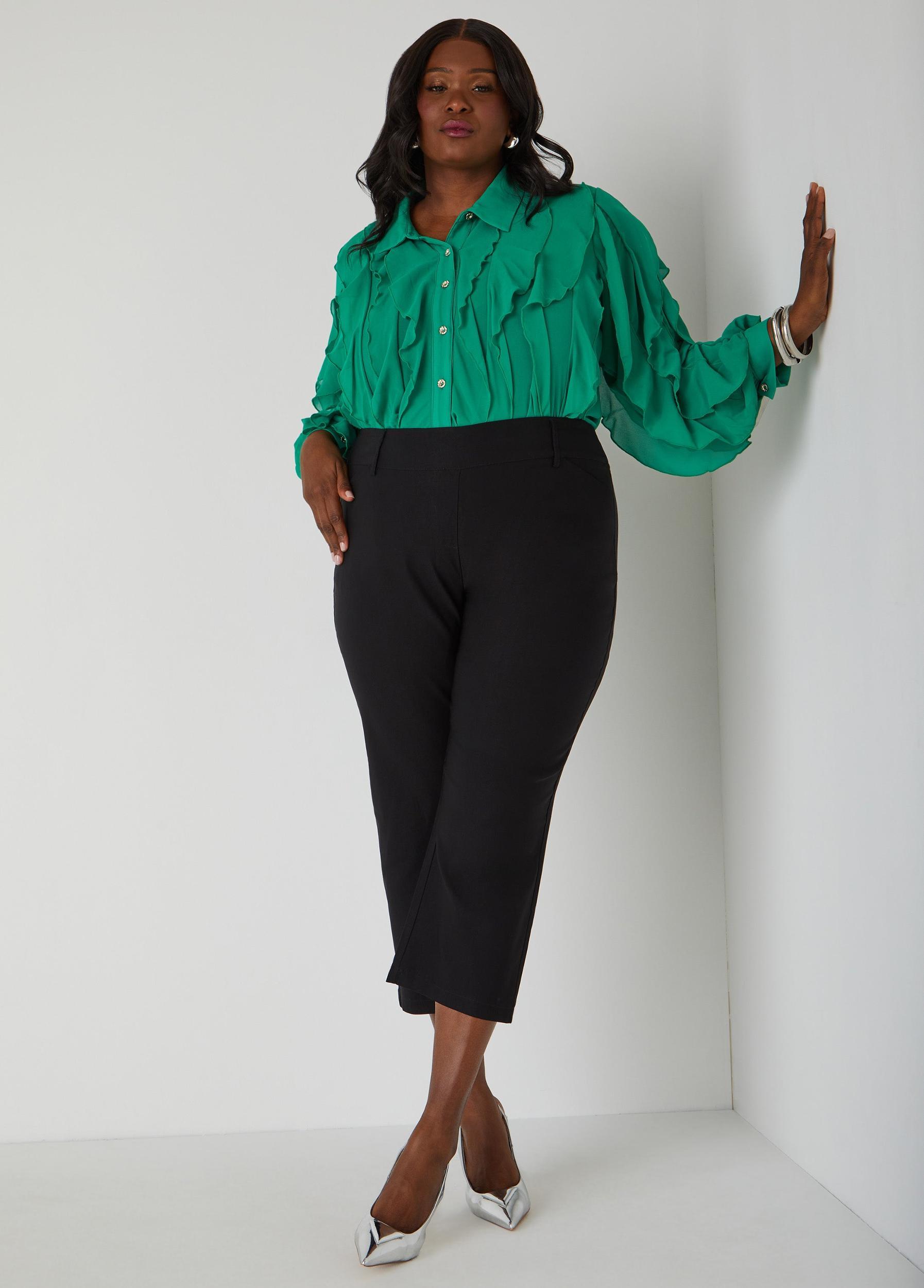 Millennium Cropped Mid Rise Pants Product Image