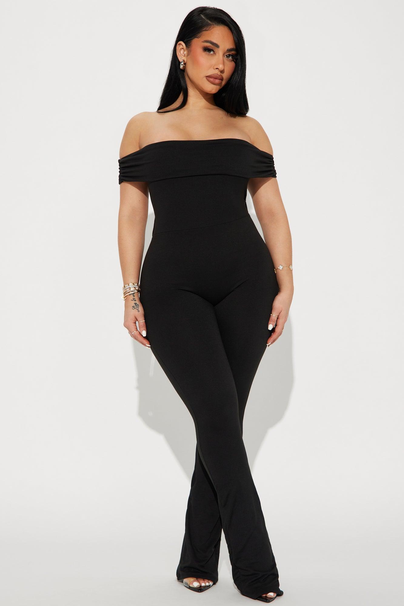 Anything You Want Double Lined Jumpsuit  - Black Product Image