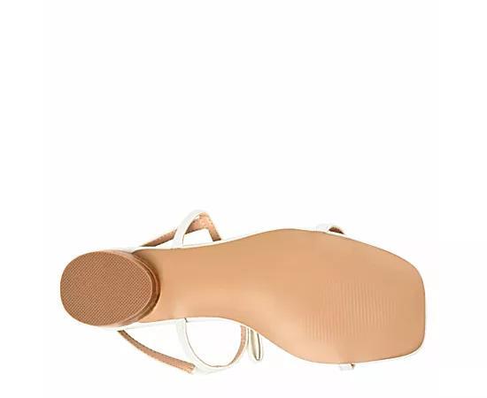 Journee Zaidda Women's T-Strap Sandals, Size: 12, White Product Image