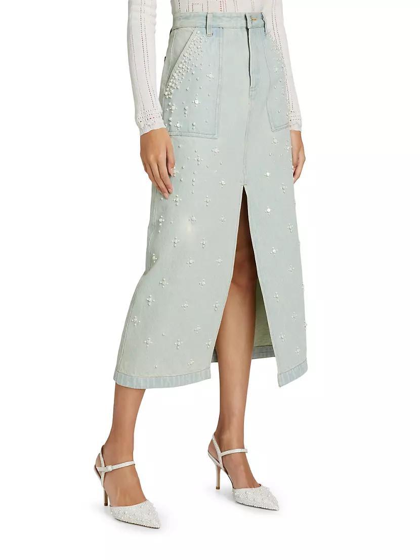Perlette Denim Skirt Product Image