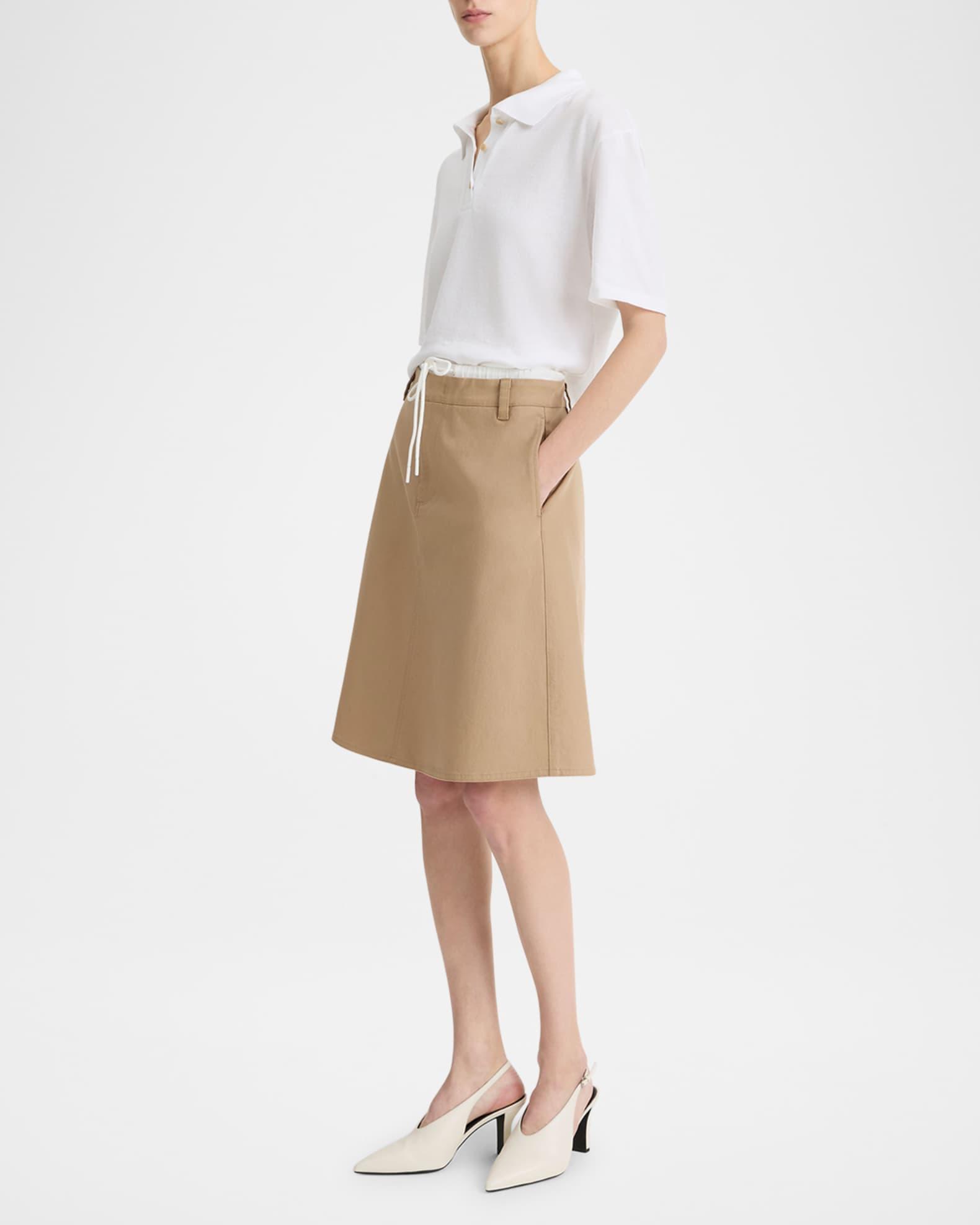 Mid-Rise Double Waistband Skirt Product Image
