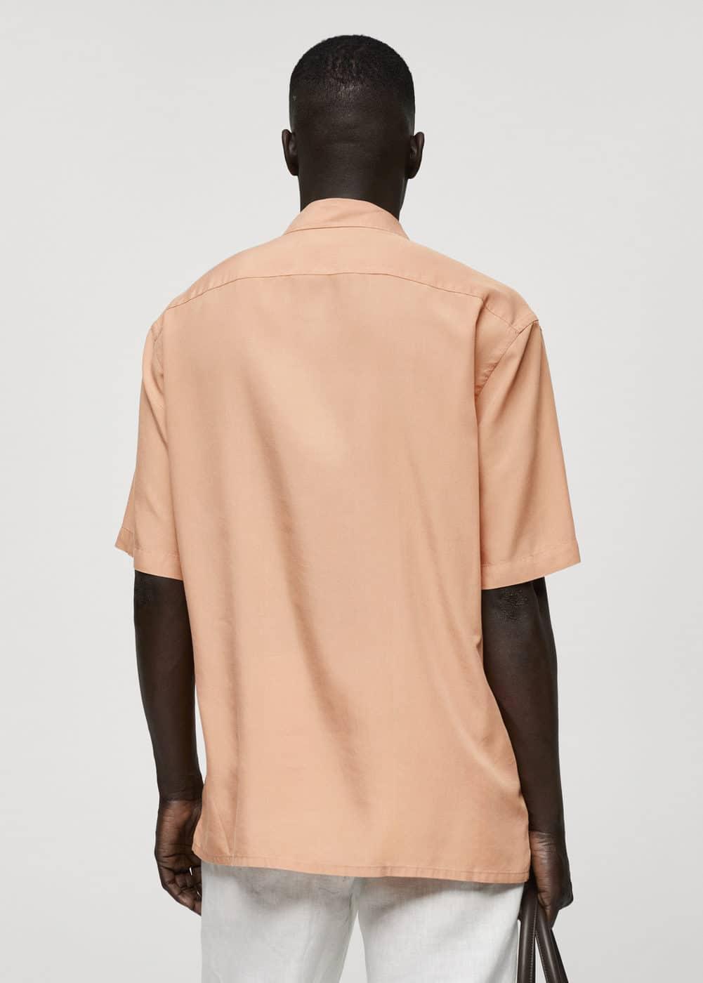 Relaxed-fit 100% Tencel shirt - Men | MANGO USA Product Image