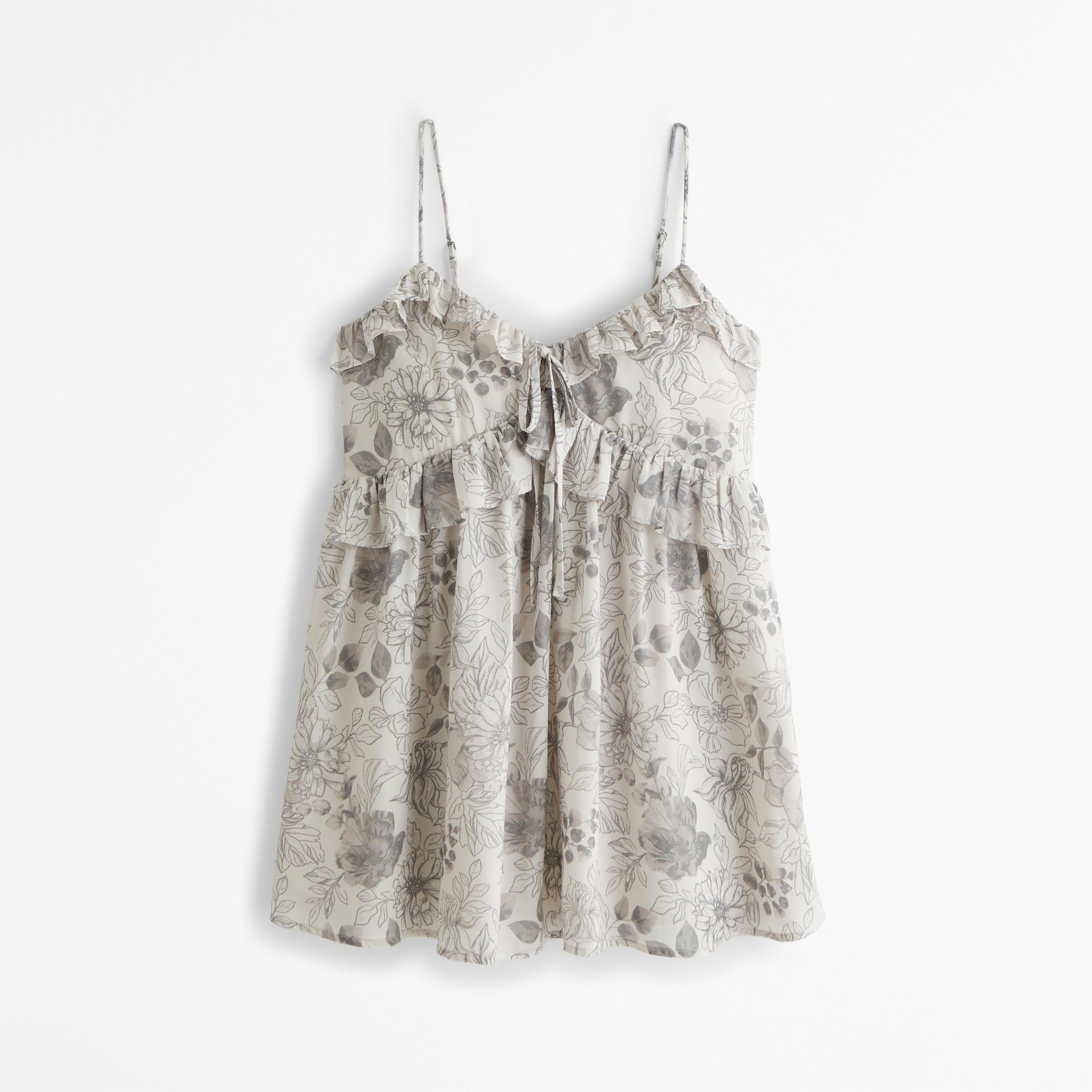 Ruffle Tie Mini Dress Product Image