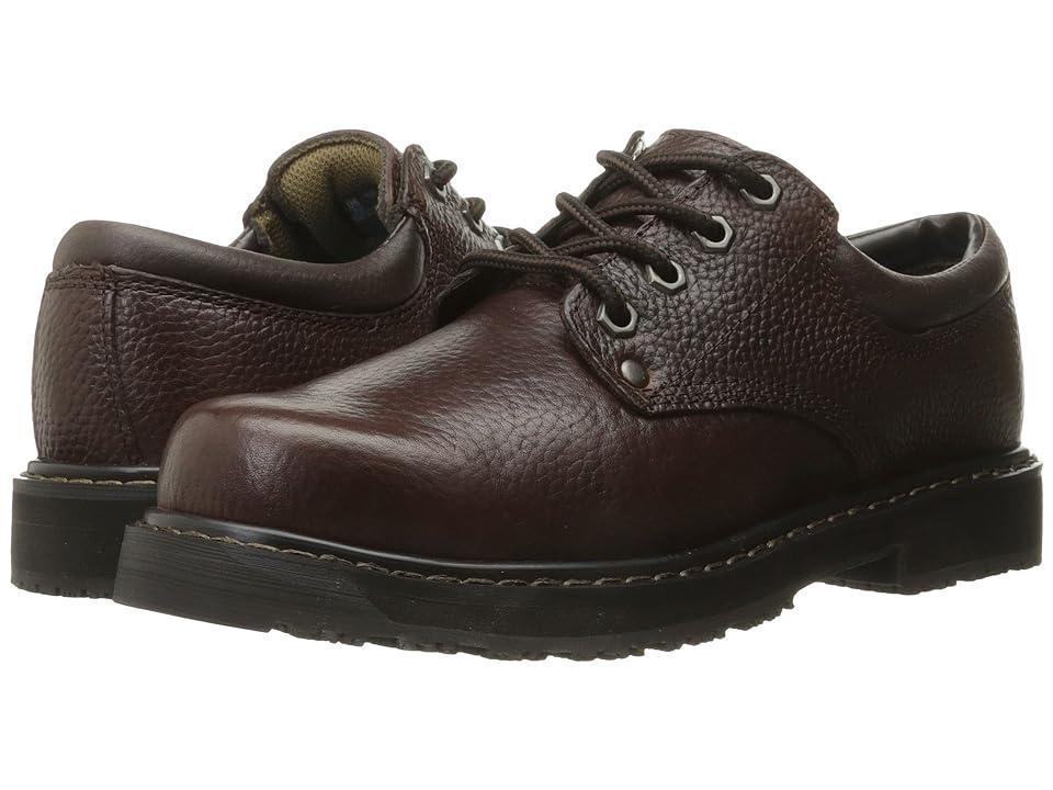 Dr. Scholl's Harrington Men's Slip-Resistant Work Oxford's, Size: 10.5 Wide, Brown Product Image