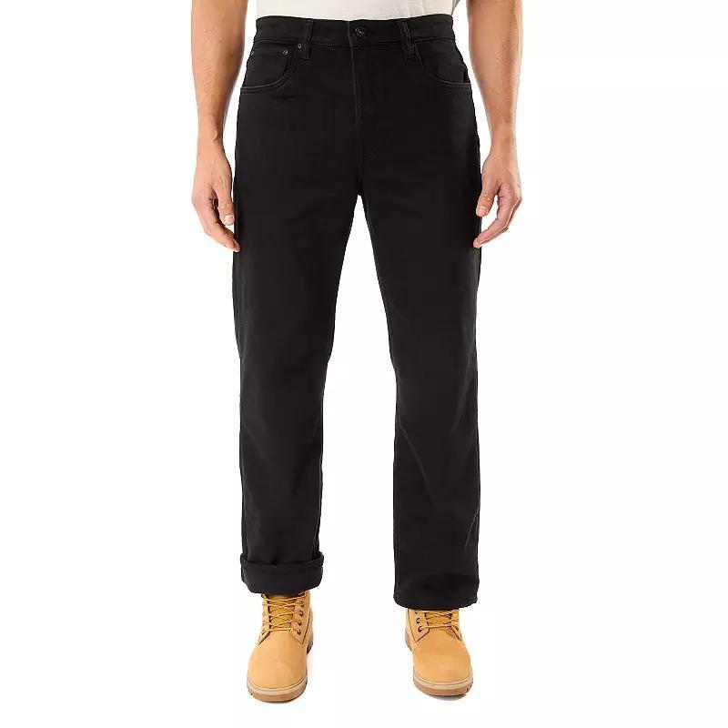 Men's Smith's Workwear Stretch Fleece Lined Jeans, Size: 38 X 32, Dark Vintage Blue Product Image