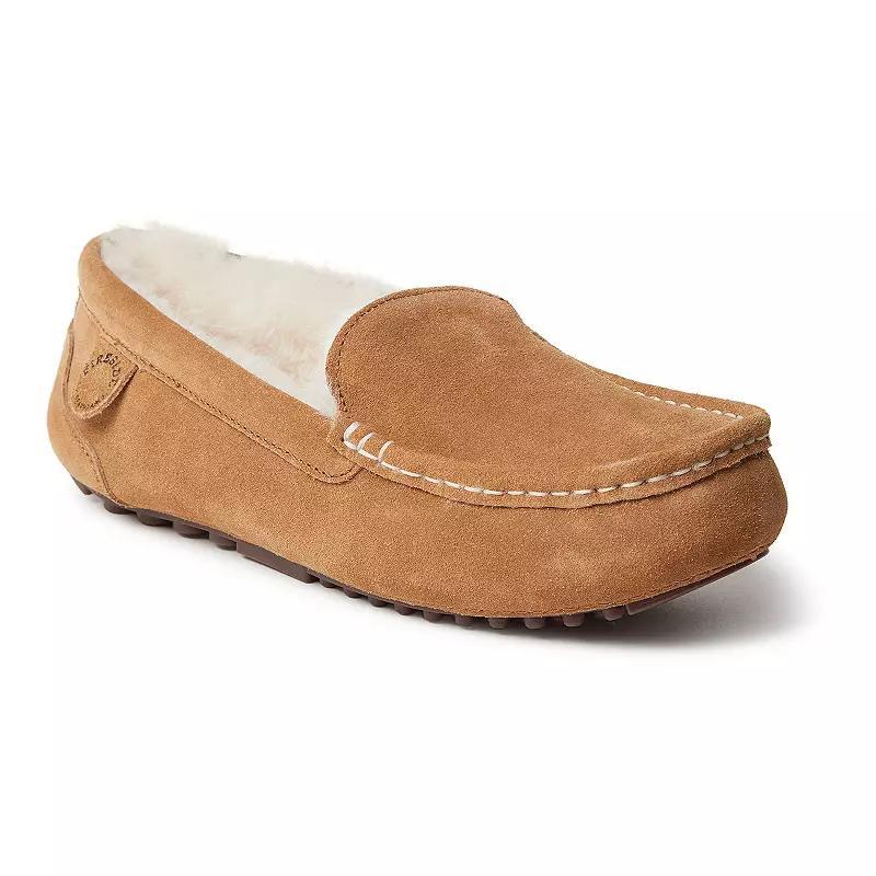 Fireside By Dearfoams Mel Wool-Lined Women's Moccasin Slippers, Size: 9, Dusty Pink Product Image