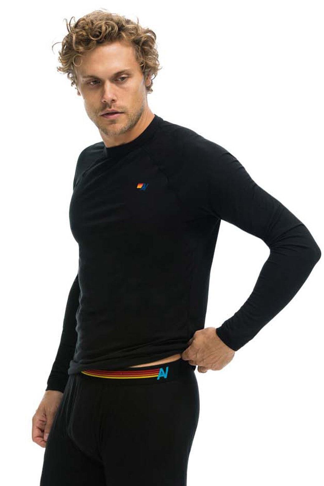 MICRO MODAL BASE LAYER TOP - BLACK Female Product Image