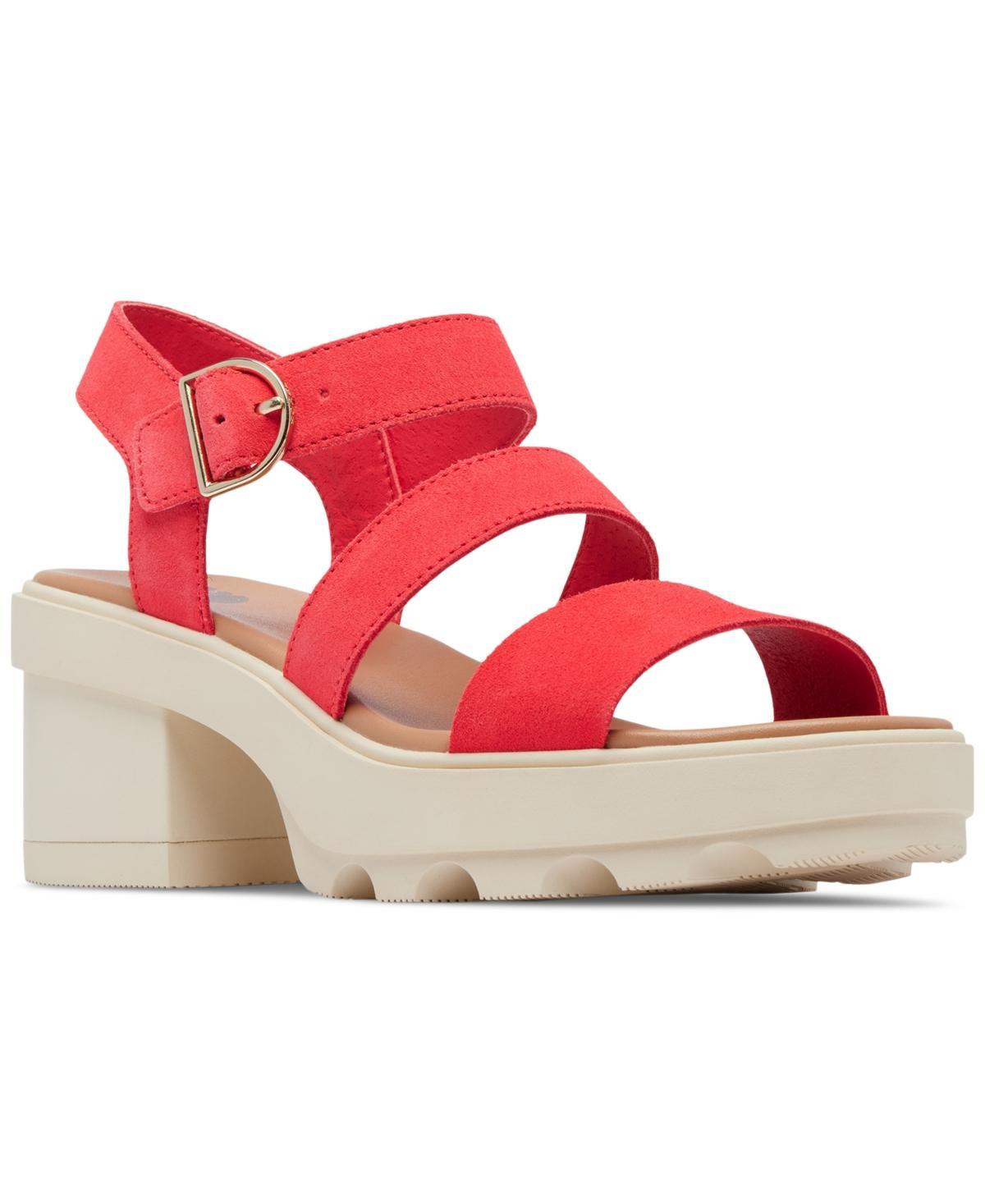 SOREL Joanie Heel Ankle Strap (Warm Gold/Gum 2) Women's Shoes Product Image