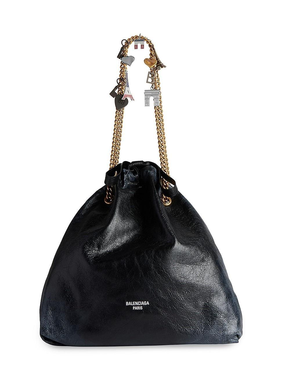 Womens Crush Medium Tote Bag Dirty Effect with Souvenirs Product Image