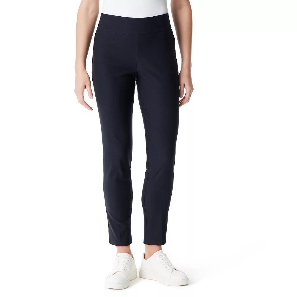 Petite Gloria Vanderbilt Slimming Pull-On Trousers, Womens Black Affair Product Image