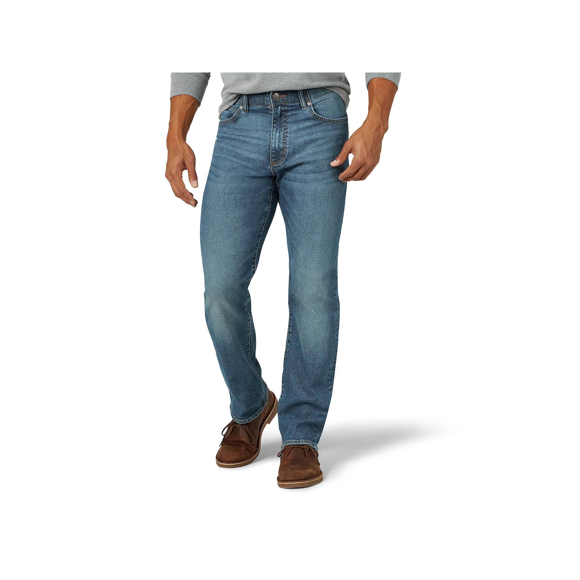 Men's Lee® Extreme Motion Regular-Fit Jeans, Size: 42 X 32, Black Product Image