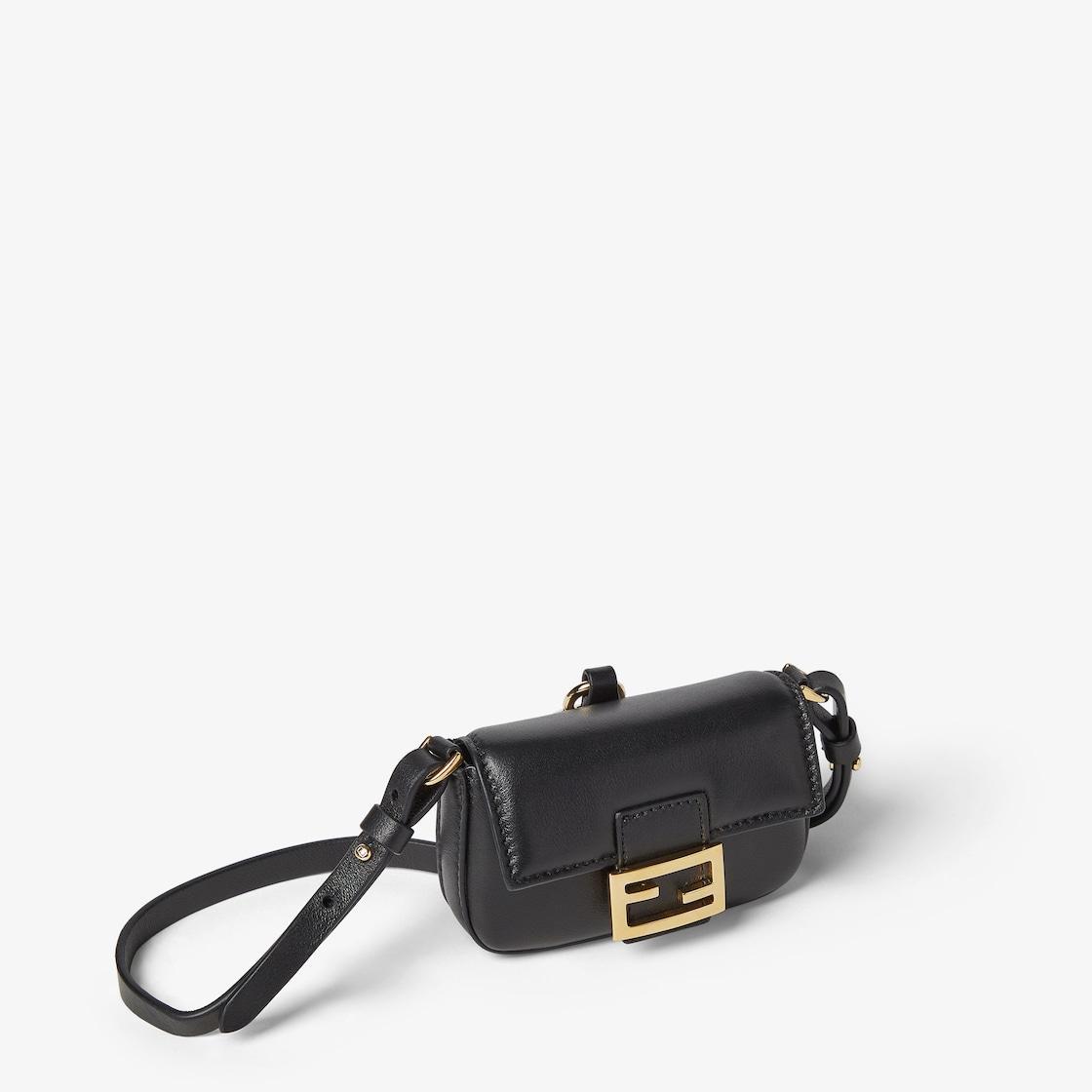Nano Baguette CharmBlack nappa leather charm Product Image