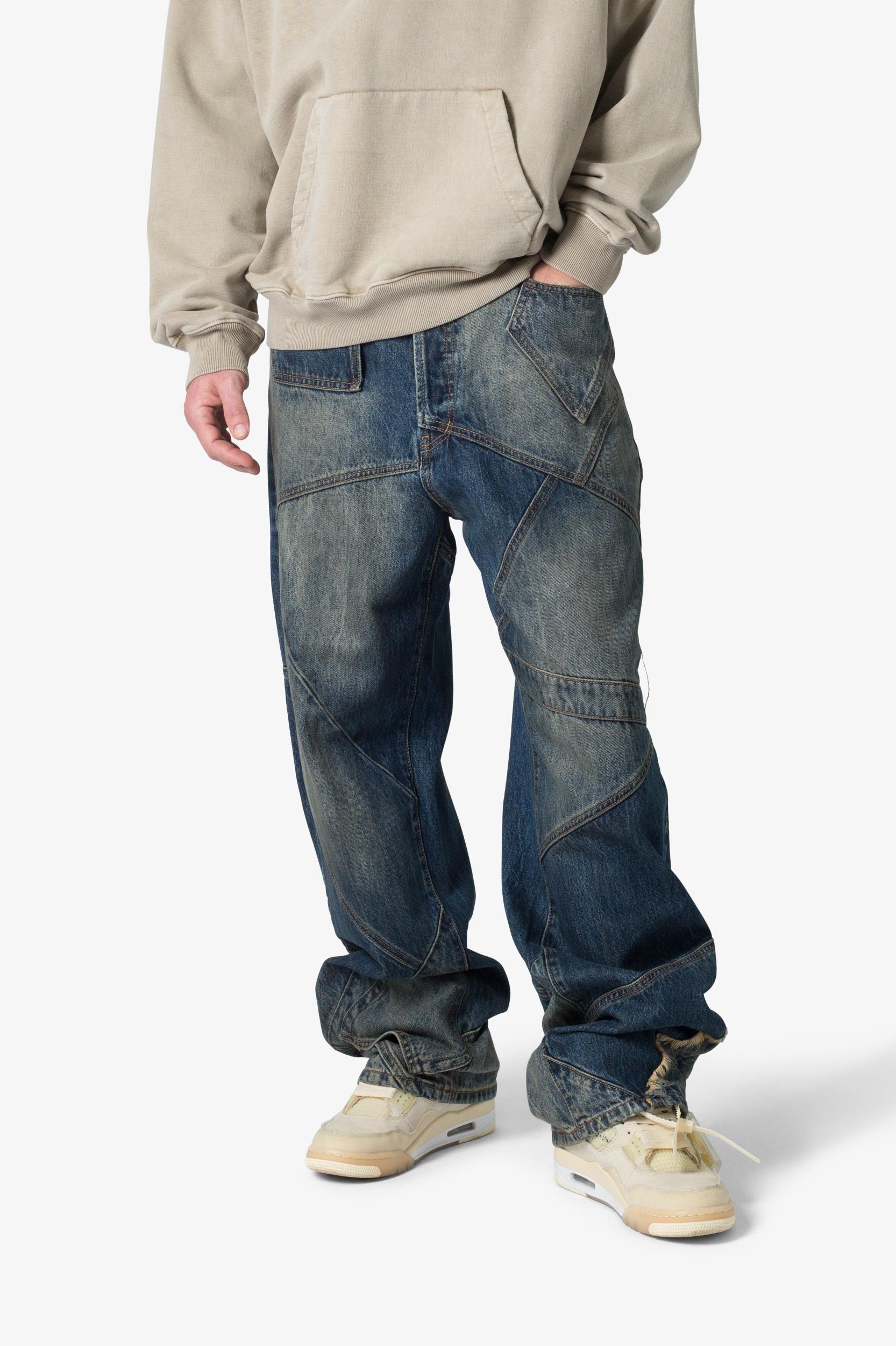 Ultra Baggy Upcycled Denim - Blue Product Image