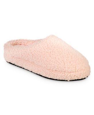 Isotoner Women's Fiona Comfort Slippers - Light Pink L Product Image
