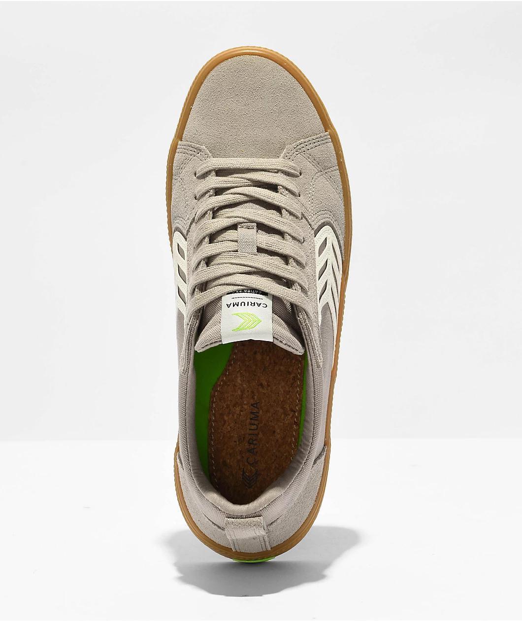 Cariuma Catiba Pro Grey & Gum Skate Shoes Product Image