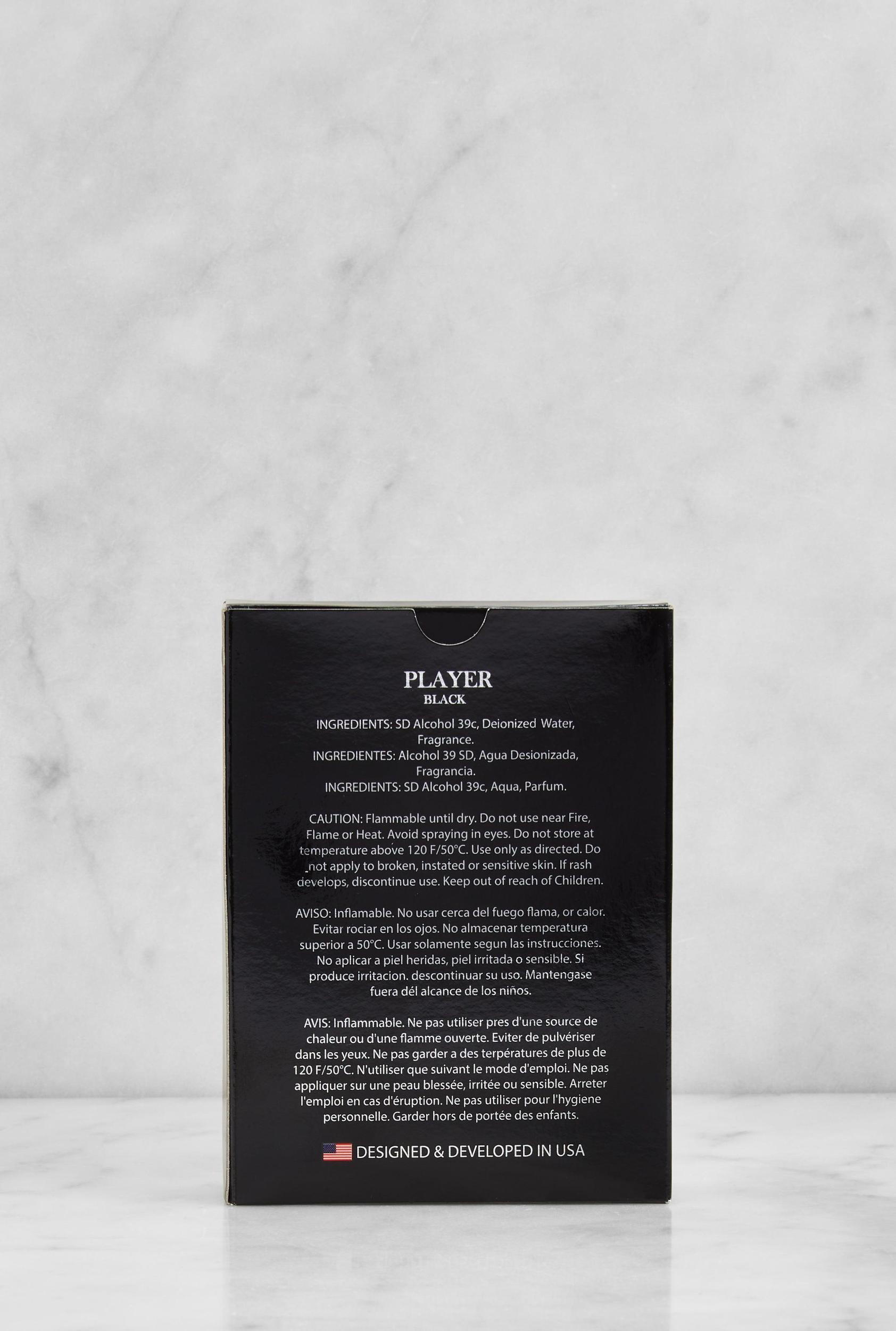 Mens Player Black Cologne Male Product Image