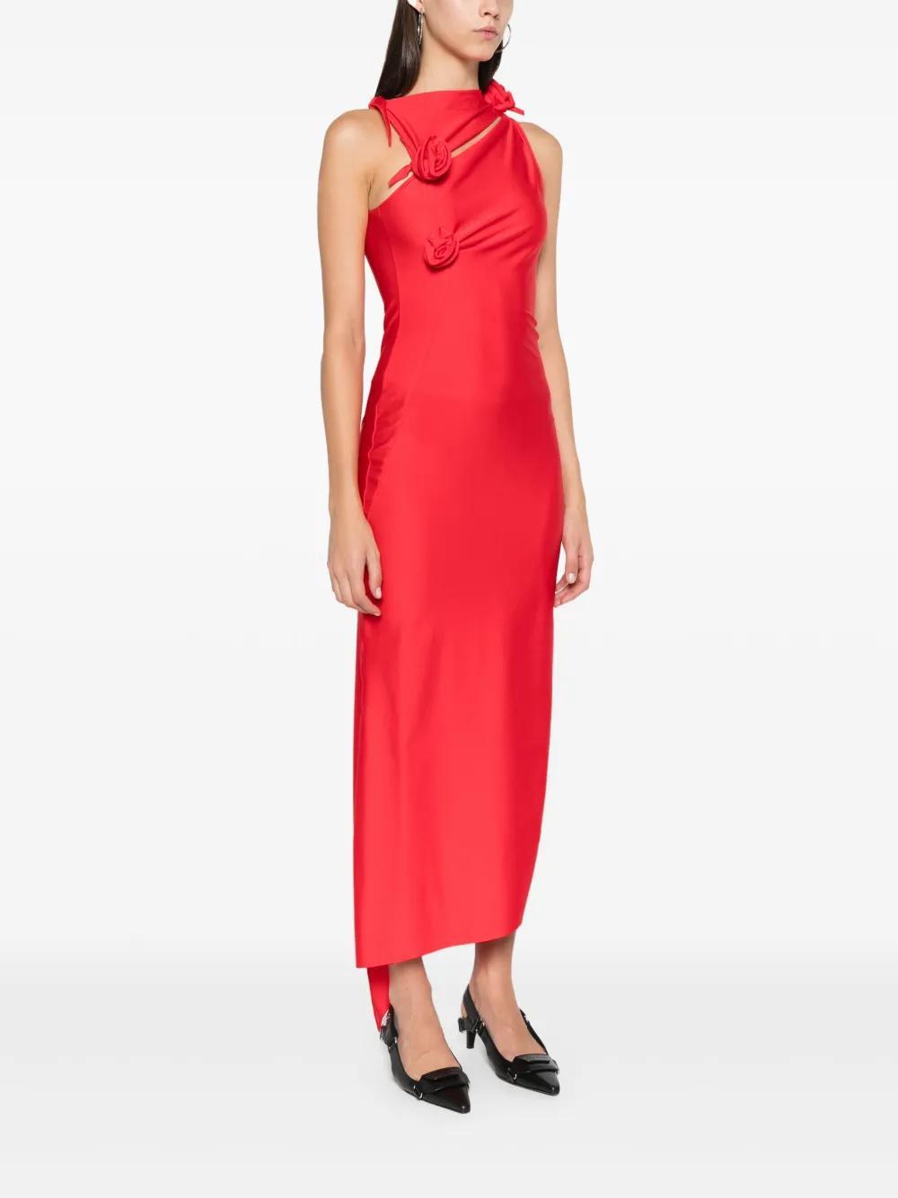 floral-appliqué maxi dress Product Image