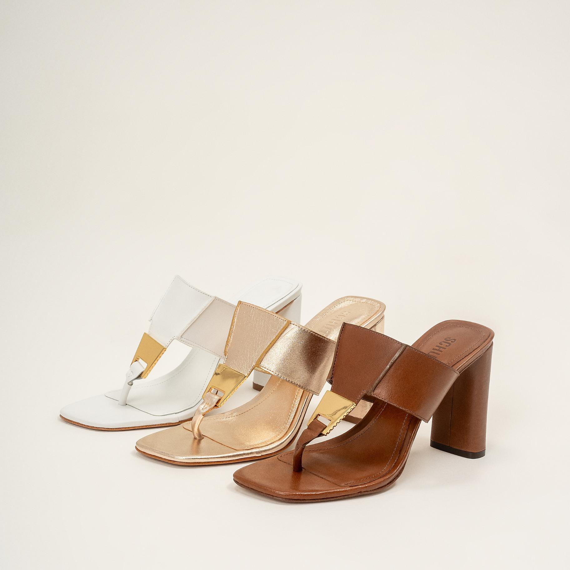 Salma Metallic Leather Sandal Product Image
