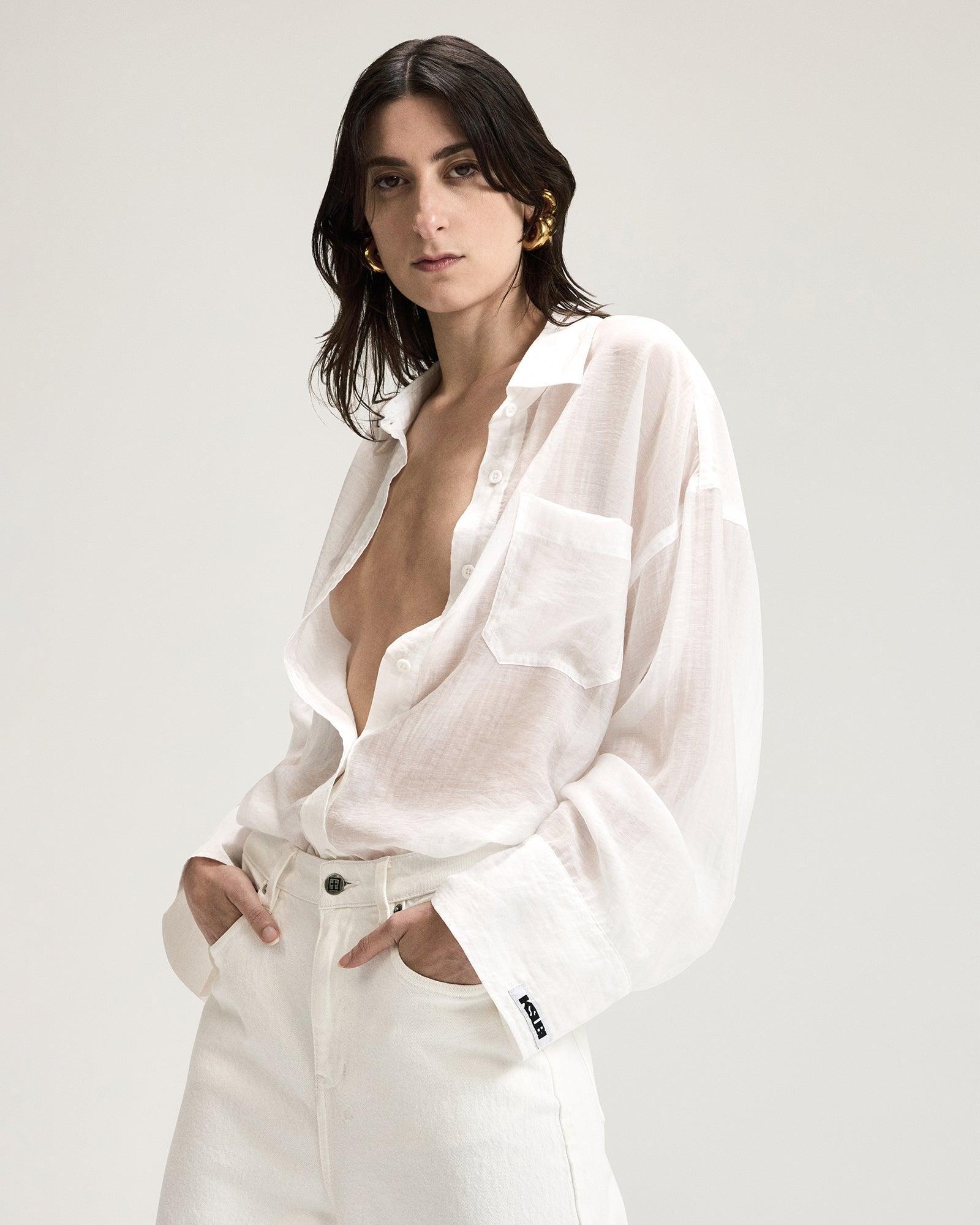LABELS ASTRA LS SHIRT WHITE Female Product Image