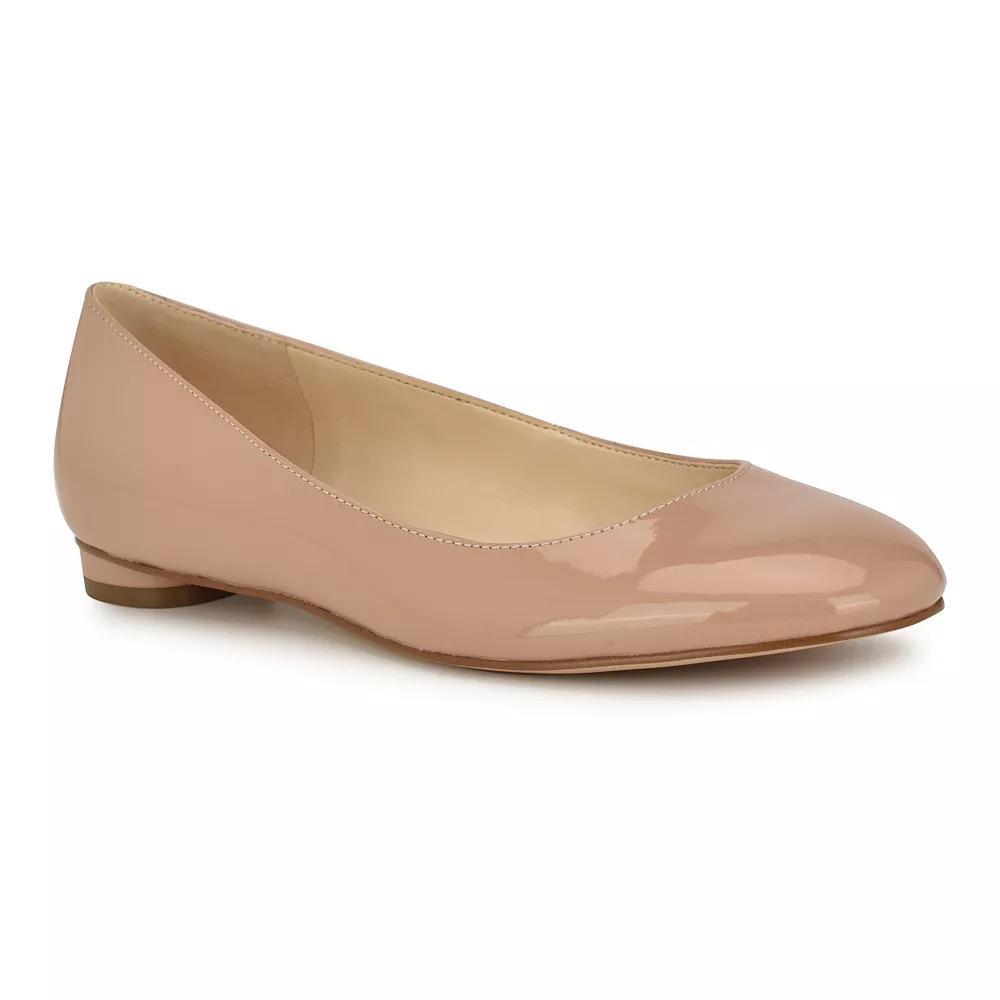 Nine West Robbe Women's Round Toe Slip-On Dress Flats, Size: 8.5, Black Suede Product Image