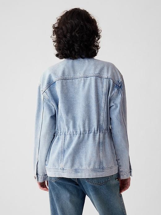 Cinched Denim Jacket Product Image