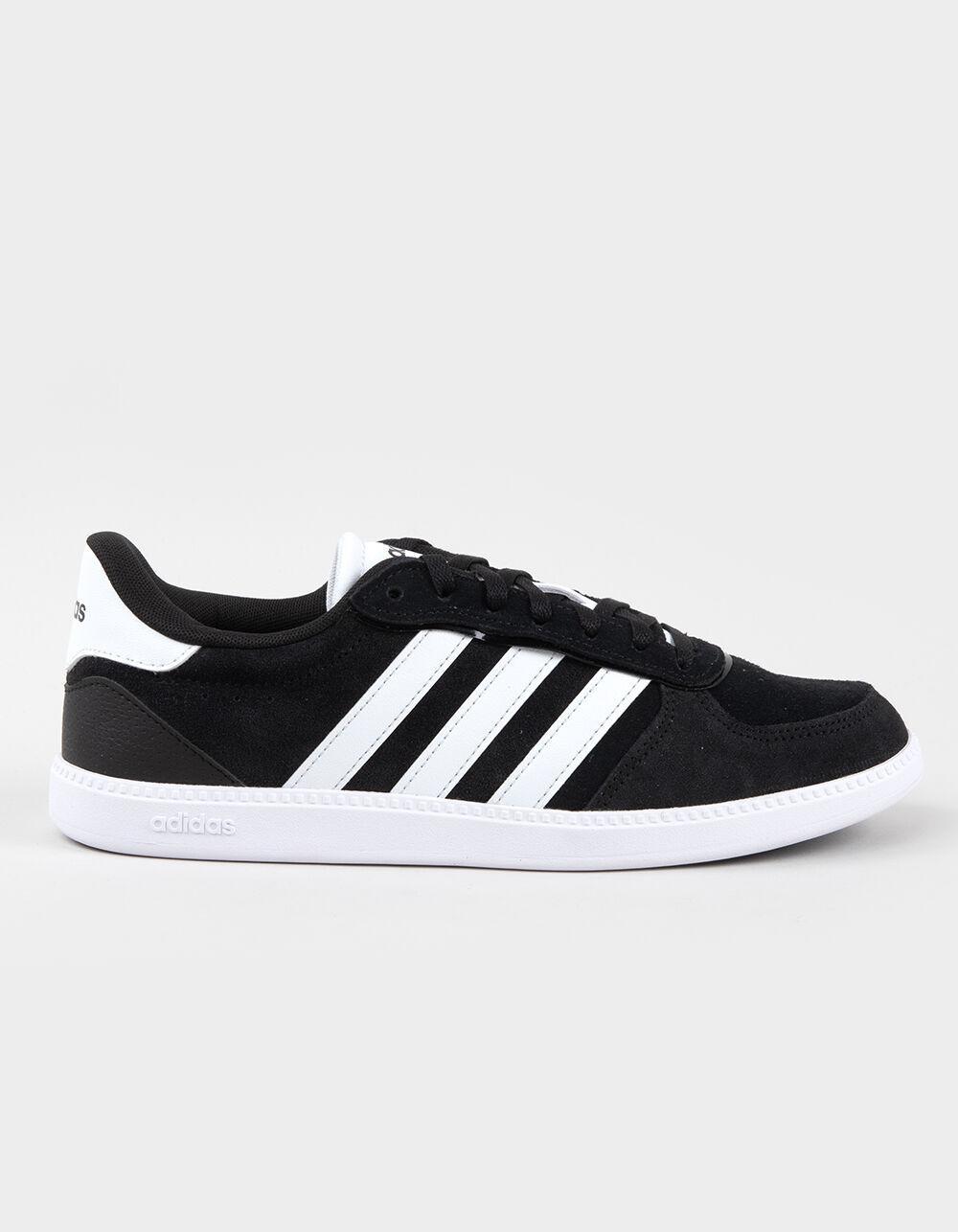 ADIDAS Breaknet Sleek Suede Womens Shoes - BLK/WHT Product Image