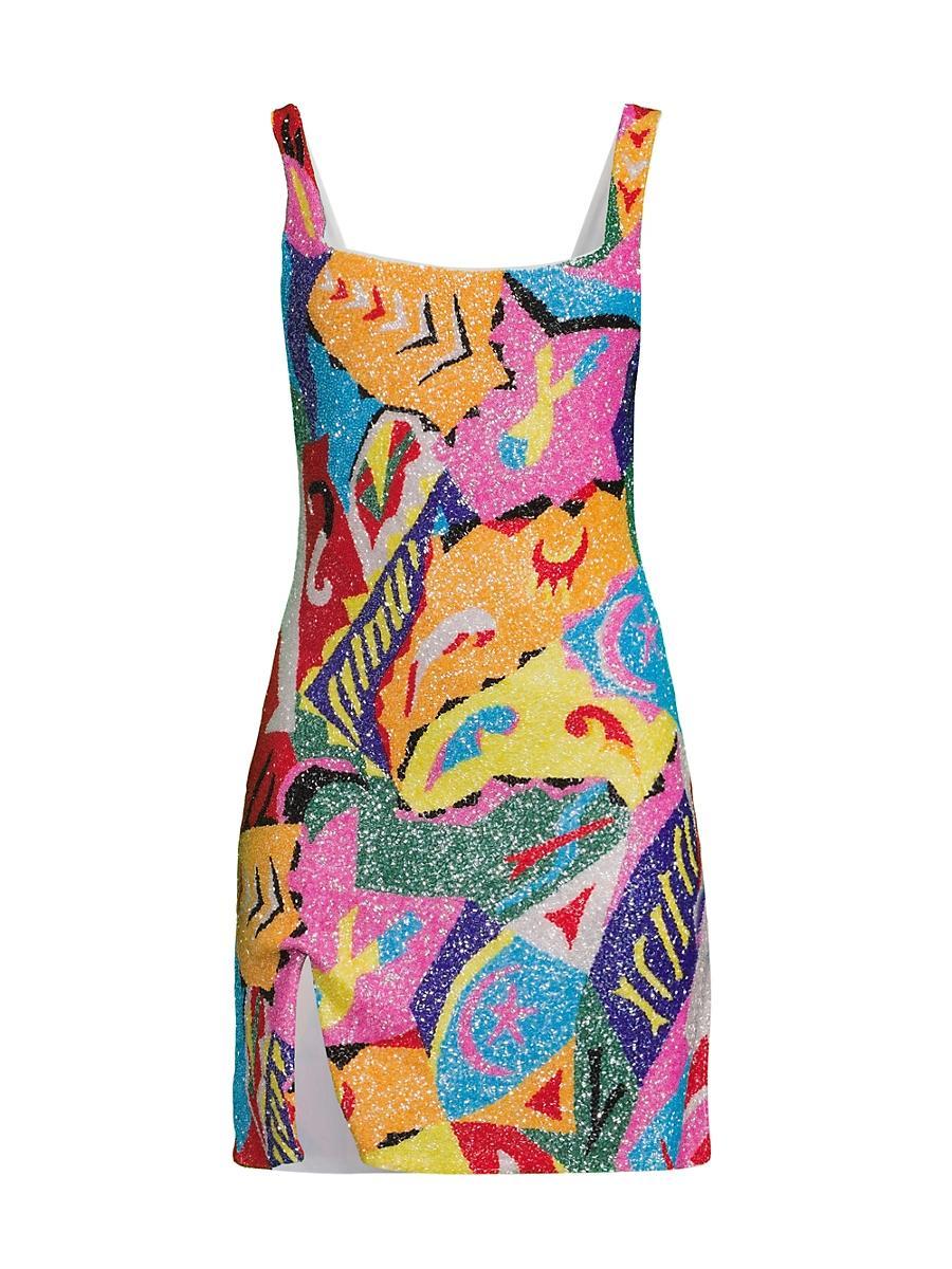 Womens Boston Hand-Beaded Minidress Product Image