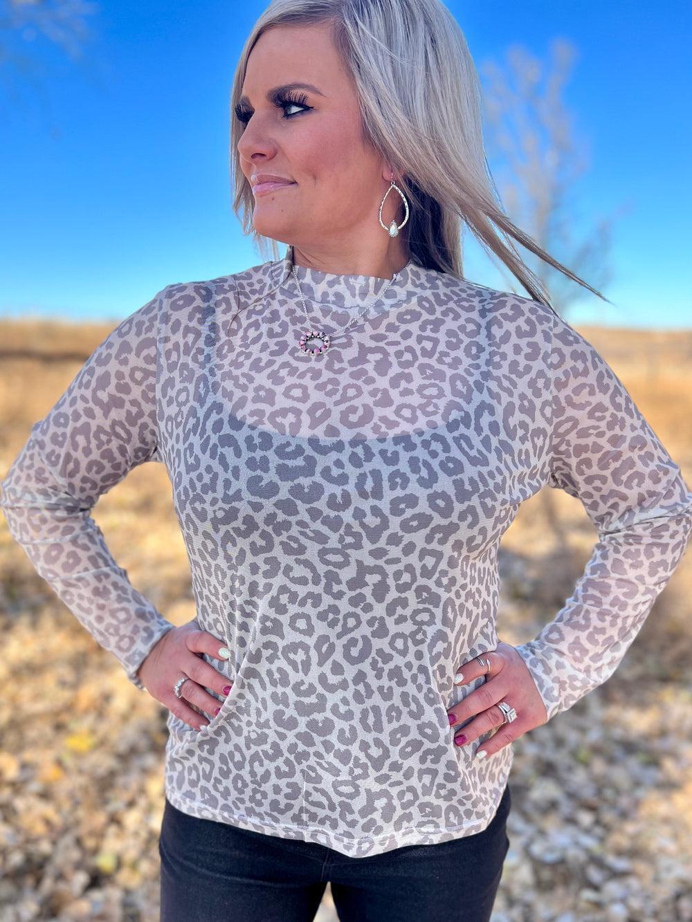Plus Snow Leopard Top* Product Image