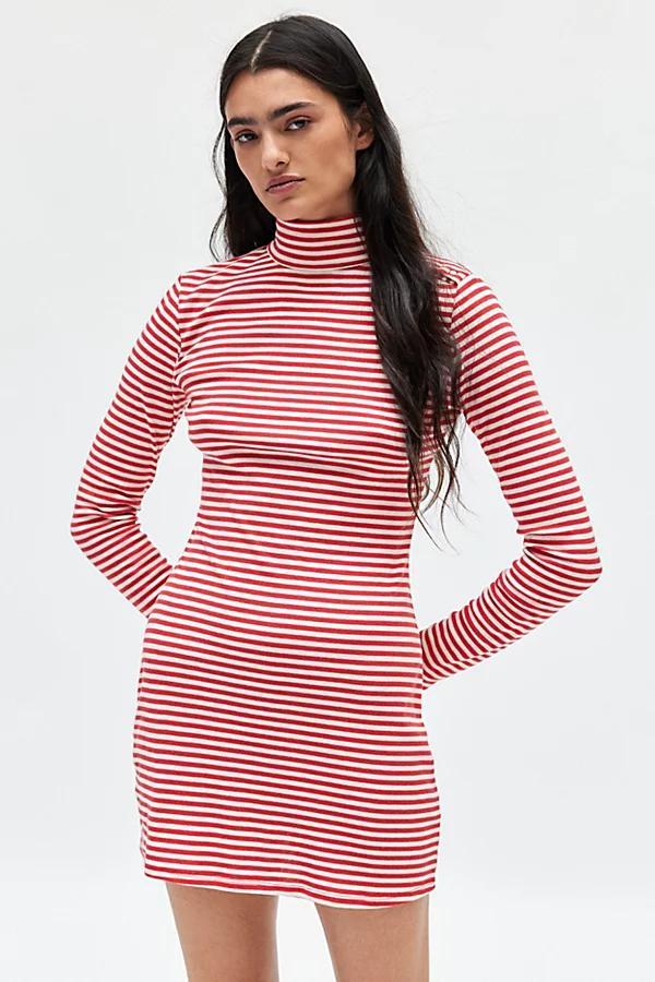 BDG Nola Mock Neck Long Sleeve Mini Dress Womens at Urban Outfitters Product Image