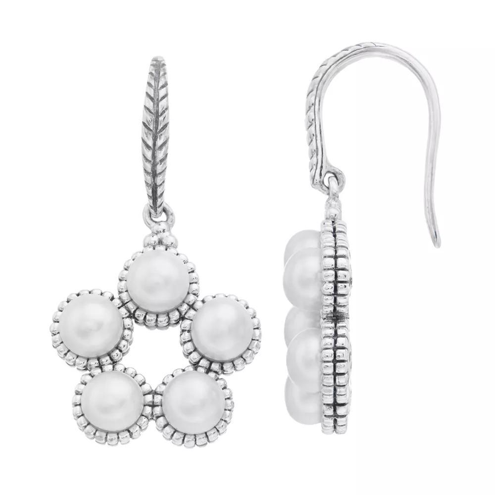 SIRI USA by TJM Sterling Silver Freshwater Cultured Pearl Earwire Earrings, Women's, Freshwater White Product Image