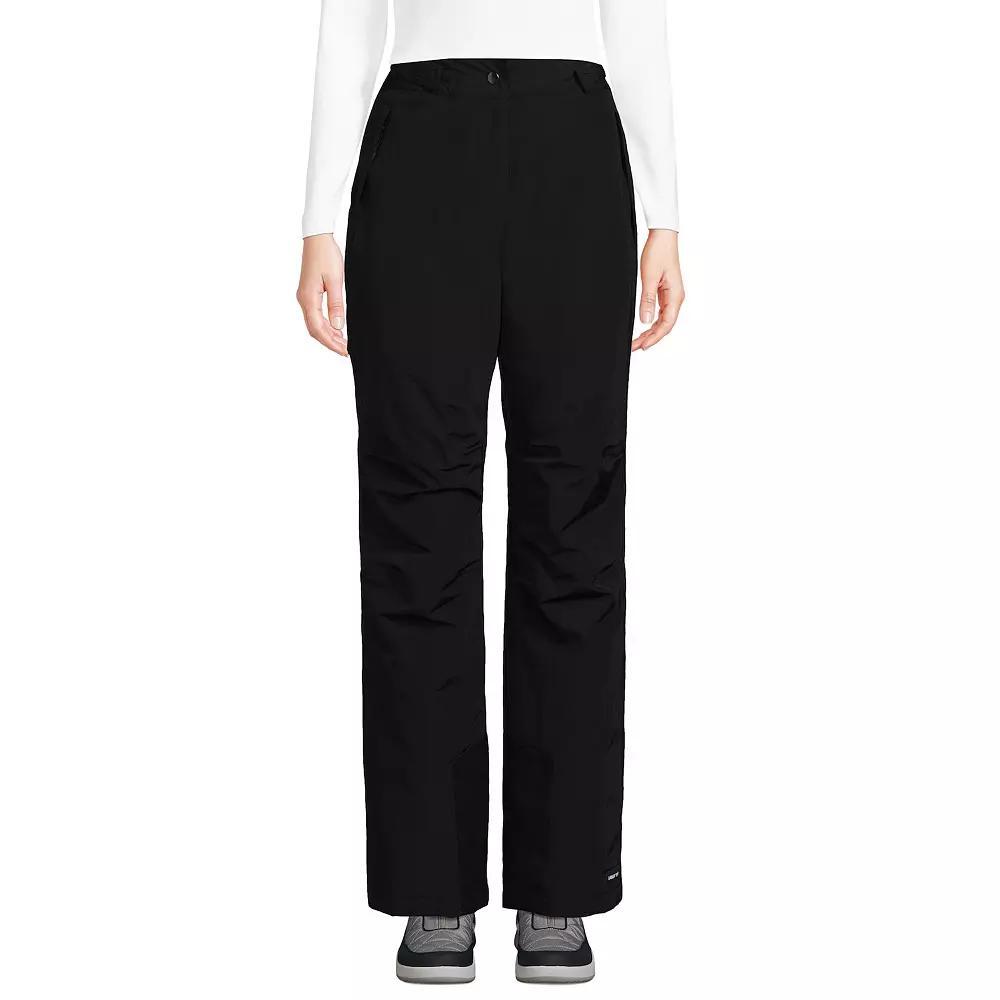 Women's Lands' End Squall Waterproof Insulated Snow Pants, Size: Medium, Black Product Image